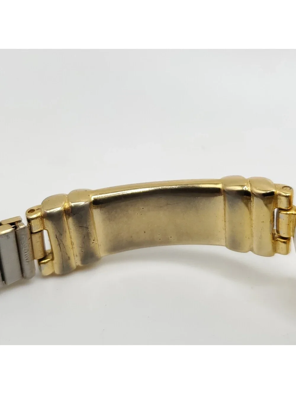 Milan Quartz Womens Watch 22mm Gold Tone Stretch Band New Battery